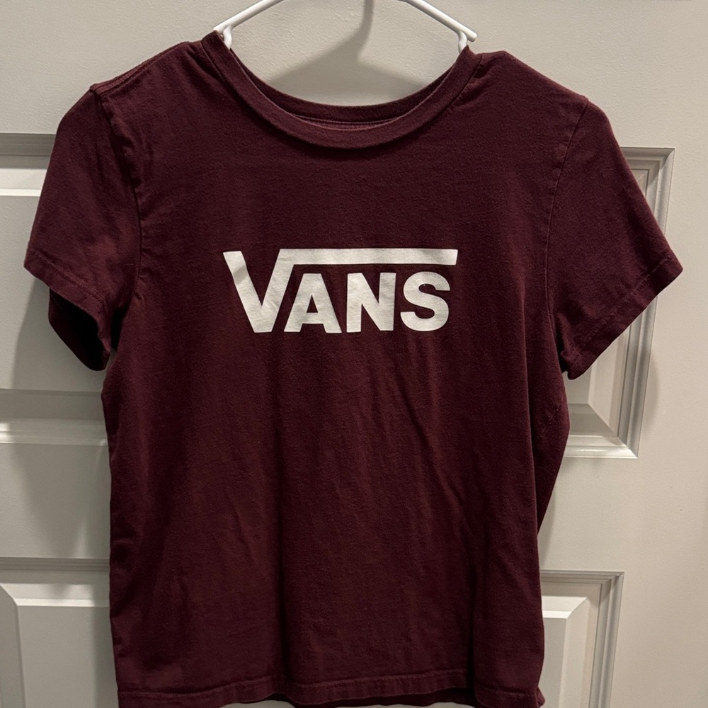 Vans Women’s Burgundy Short Sleeve Tee